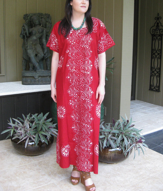 Caftan Maxi Dresses, Maternity Dress, Pink Black Floral M