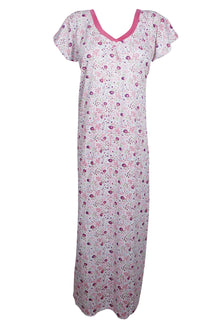  Caftan Maxi Dresses, Maternity Dress, Pink White Floral M