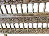 Antique Kashmir India Intricate Floral DAYBED Headboard Hand Carved