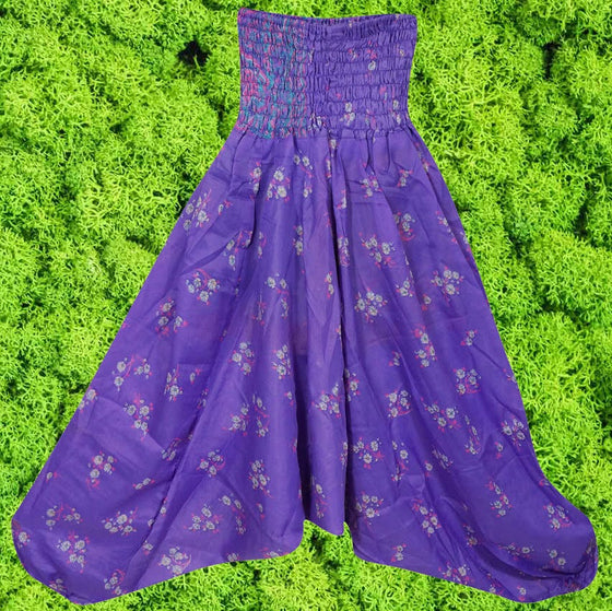 Hippie Festival Yoga Pants, Purple Handmade Harem Boho gypsy Pants S/M/L