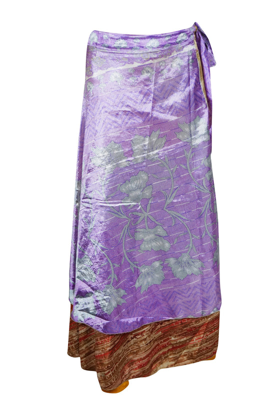 Wrap Skirt Purple Handmade 