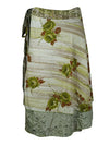 Women Green Handmade Floral skirt One Size
