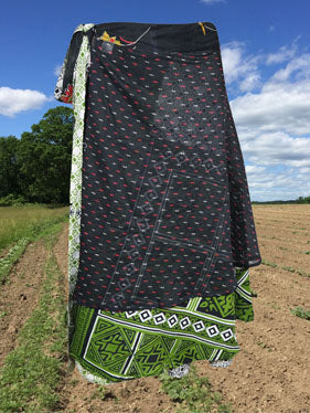 Womens Travel Fashion, Gray Printed Wrap Skirts One size