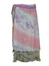 Womens Travel Fashion, Pink Printed  Wrap Skirts One size