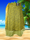 Women Green Handmade Floral skirt One Size