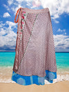 Womens Wrap Skirt Pink Floral Skirt  One size