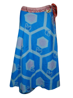 Womens Wrap Skirt Pink Floral Skirt  One size