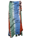 Womens Tie Dye Wrap Skirt, Long A Line Skirt, Cool Tie Dye Design One size