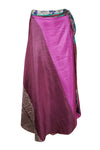 Boho Wrapskirt, Blue, Pink Paisley Layers Wrap Skirts