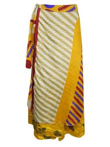  Women Long Wrap Skirt, Beach Skirts, Silk Sari Wrap Skirts, One size