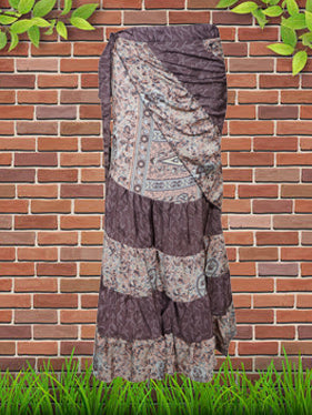 Women's Purple Wrap Skirt, Boho Maxi Skirt, One size