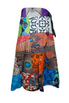 Womens Cotton  Blue Red Wrap Gypsy skirts, One size