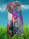Womens Summer Purple Blue Indian Magic Skirts One size