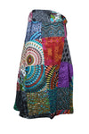 Womens Wrap Skirt Blue Indian Magic Skirts One size