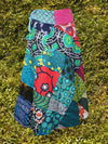 Womens Multicolor Wrap Skirt, Gypsy Summer Cotton Patchwork Skirts, One size
