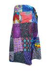 Womens Wrap Around Skirts, Colorful Patchwork Skirts, One Size