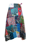 Womens Cotton Wrap Skirt, Retro Hippy Skirts, One size