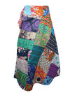 Womens Retro Wrap Skirt, Colorful Cotton Wrap Skirt, One size