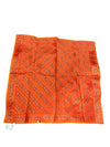 Ethnic Vintage Orange Sari Tapestry – Indian Brocade Bohemian Decorative Wall Hanging