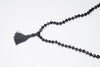 Black Swarovski Crystal Mala Necklace – Yoga Meditation Beads | Tibetan Buddhist Prayer Mala