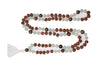 Tiger Eye Rudraksha Mala Necklace – Handmade Prosperity Yoga Japa Mala Beads