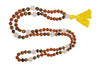 Prosperity Mala Beads Japamala | 108 Tiger Eye & Rose Quartz Yoga Meditation Necklace