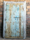 Antique Indian Temple Door, Ganesh, Krishna Carved Exterior Teak Doors