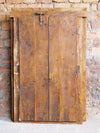Haveli Antique Indian Doors with Frame, Rustic Teak Doors, 82x53