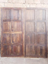 Burnished Brass Sliding Door, Brass Carved Artistic Barndoor 96x36