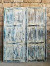 Carved Sliding Door, Custom, White Hanging Barn door, 80x32