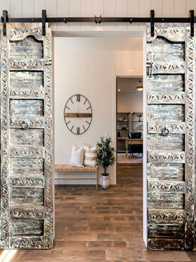 Antique Indian Door, Rustic Teak Doors