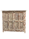 Rustic Vintage Sideboard, Whitewash Farmhouse Storage Cabinet